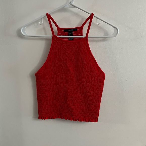 Forever 21 Tops - Forever 21 High Neck Halter Crop Top